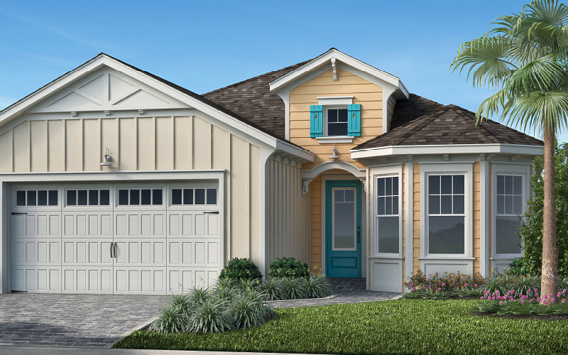 One of our model homes in tne new Daytona Beach Latitude Margaritaville community